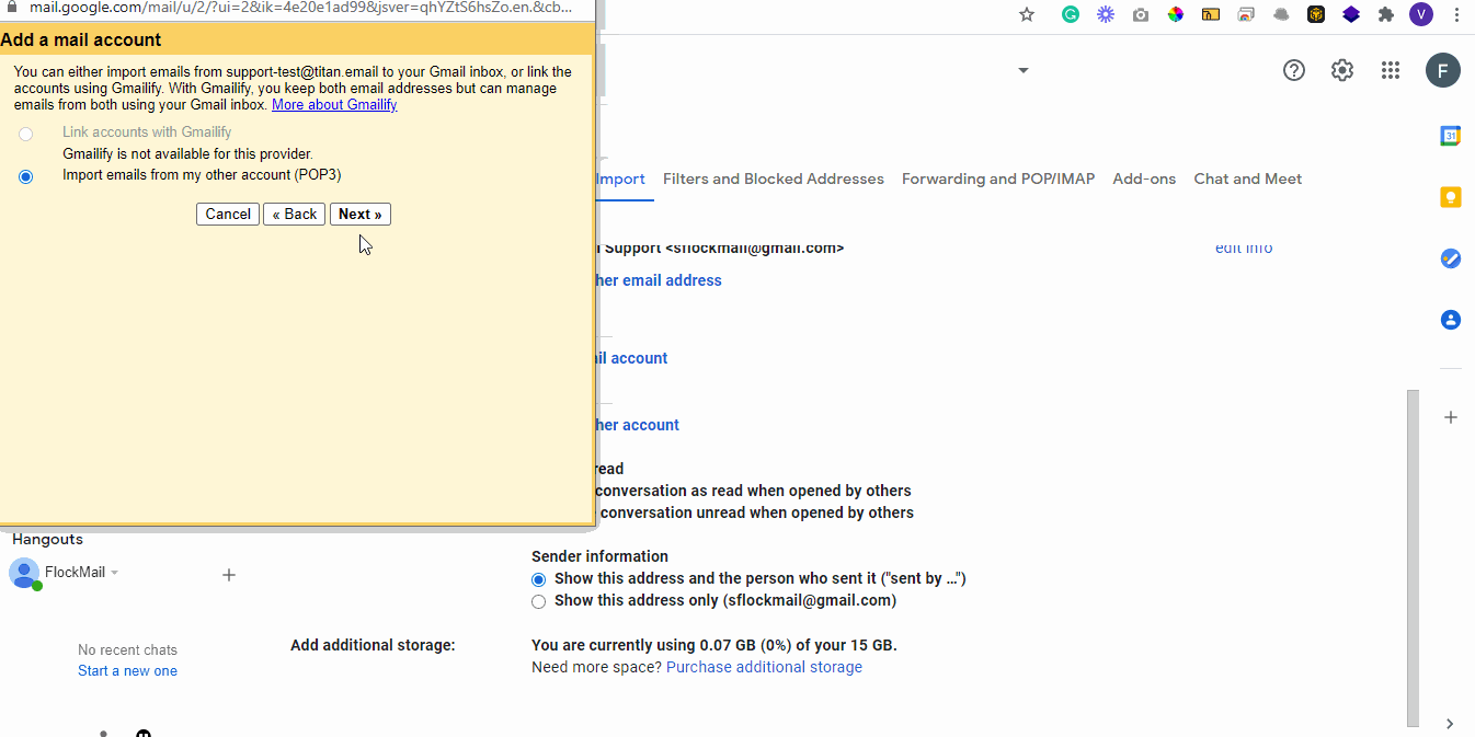 Configuración correo corporativo en gmail