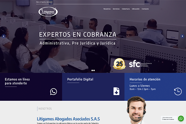 Landing page Terrapan litigamos_diseno_de_sitio_web