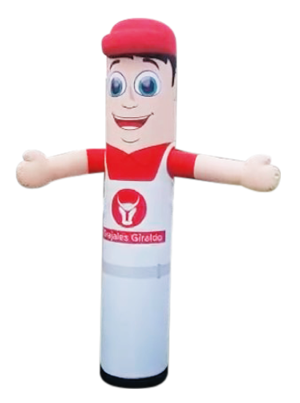 Rompetráfico muñeco inflable con motor